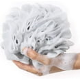 thumbnail image 2 of Bath Sponges Shower Loofahs 60g Mesh Balls Sponge 4 Solid Colors for Body Wash Bathroom Men Women - 4 Pack Scrubber Cleaning Loofah Bathing Accessories, 2 of 8