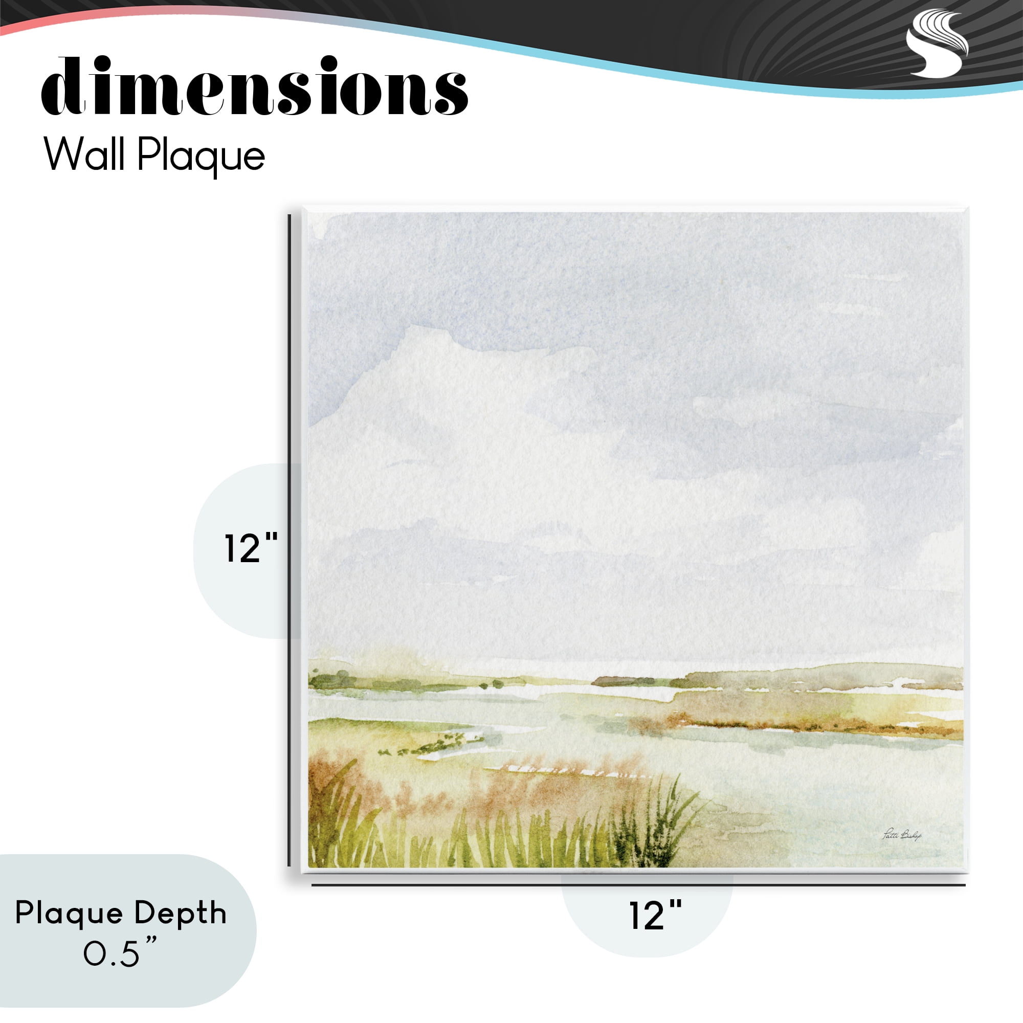 Stupell Industries Delicate Marsh Painting Wall Plaque Art, design by Patti Bishop