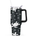 thumbnail image 2 of Cute Sea Turtle3 40 Oz Tumbler with Handle Lid and Straw, Stainless Steel Double Walled Vacuum Insulated Cup, Cute Anniversary Wedding Birthday Gifts Tumbler for Women Men Friends Outdoor Indoor, 2 of 7