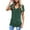 2# Green, variant on Shirts for Women Summer Short Sleeve Tops Casual Crew Neck Side Button Blouse with Pockets Dark Green Tees