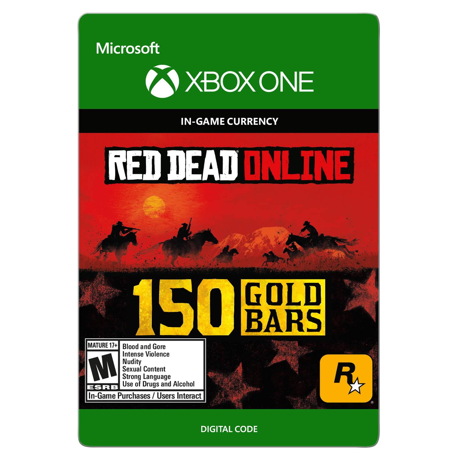 Red Redemption 2 25 GOLD BARS, Rockstar [Digital - Walmart.com