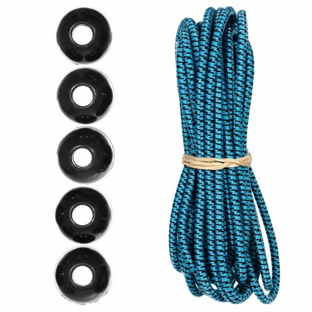 

Paracord Planet Colored Bungee Cord and Ball Bungee Kits - 10 Feet of 1/8 Inch Shock Cord and 5 Ball Bungees - Make Custom Tie Downs for Camping Event Tents Canopies and More