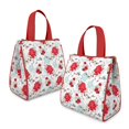 thumbnail image 2 of Pioneer Flower Floral Print Pattern Insulated Lunch Bag for Women & Adults,Large Portable Soft Cooler Lunch Bag,Thermal Food Storage Tote with Pearl Cotton,8.66L,8.75x5.75x9.5 Inch, 2 of 6
