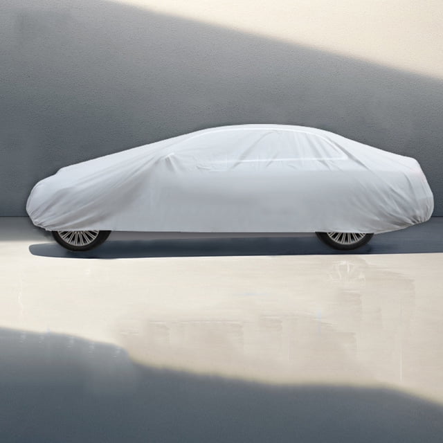 YYV Car Cover Sun Protection Heat Insulation Waterproof Sunshade Silver