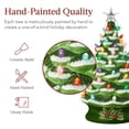 thumbnail image 2 of Árbol de Navidad de cerámica Best Choice Products de 24 pulgadas con 74 bombillas, 2 of 7
