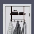 thumbnail image 2 of Metal Over Door Storage Basket Over Door Storage Rack Adjustable Over Door Organizer Wall Mounted for Bathroom Kitchen Bedroom, 2 of 10