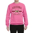thumbnail image 2 of Wild Bobby City of Arizona Hockey Fantasy Fan Sports Unisex Crewneck Sweatshirt, Neon Pink, Large, 2 of 5