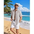thumbnail image 5 of COOFANDY Hawaiian Shirt for Men Short Sleeve Button Down Tropical Shirts Summer Vacation Beach Shirts with Pocket, 5 of 6