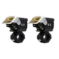 thumbnail image 2 of Mistaha Rectangular Lens Dual Color Motorcycle Headlight with 4 Light Modes - Die-cast Aluminum Alloy, 90W, IP67 Waterproof, 9000LM, 6000K/3000K, 2 of 7