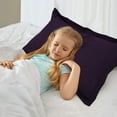 thumbnail image 2 of PiccoCasa 4 Pcs Pillowcases Soft Microfiber Pillow Shams King Purple, 2 of 7
