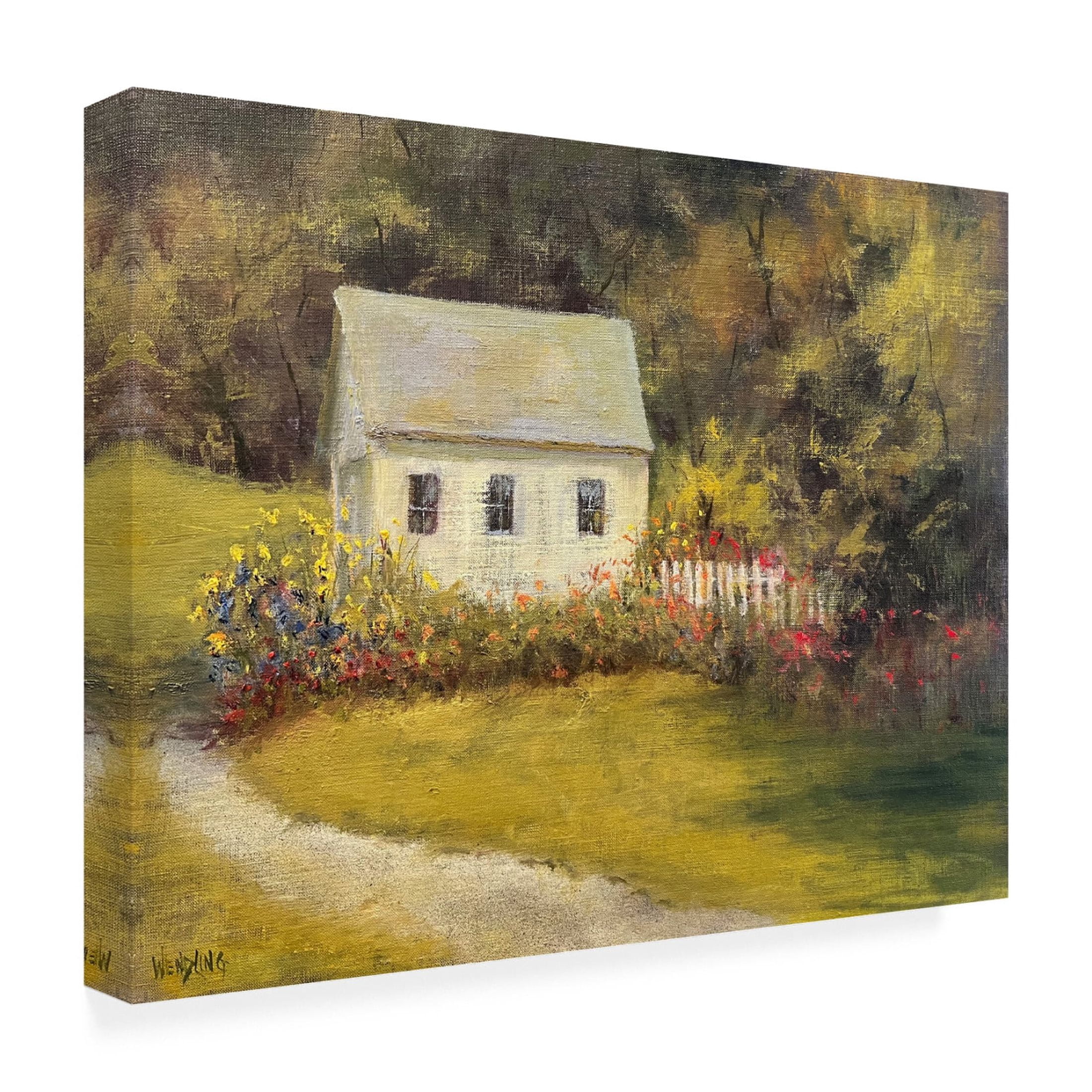 Trademark Fine Art Marilyn Wendling  The Out Building Canvas Wall Art