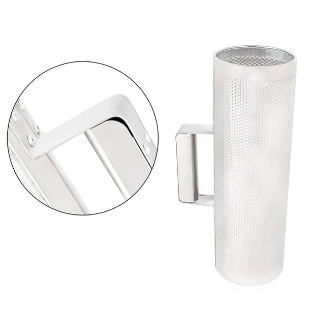 Guiro Percussion Métal Flexzion 4×12 Pouces – Acier Inoxydable Avec Grattoir & Poignée, Instrument Latino Salsa, Son Râpeux Puissant