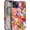Classic Retro Fruit Collage, variant on Compatible with iPhone 12 Pro, Frosted PC Anti-Scratch Shockproof Case - Vintage Tile Checkered Floral Butterfly
