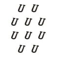 thumbnail image 2 of Advancent Letras de metal Números de casa Decoración de puerta fácil de instalar No es fácil de desvanecer Amplia aplicación B17--U B17--U 10Conjunto, 2 of 6