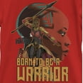 thumbnail image 2 of Girl's Marvel Black Panther Okoye Born to be a Warrior Graphic Tee Red Small, 2 of 5