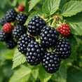 thumbnail image 2 of Set of 2 Ouachita Blackberry Live Plants 4-6 Inch Tall, Sweet Edible Berry Bushes for Gardens, 2 of 6
