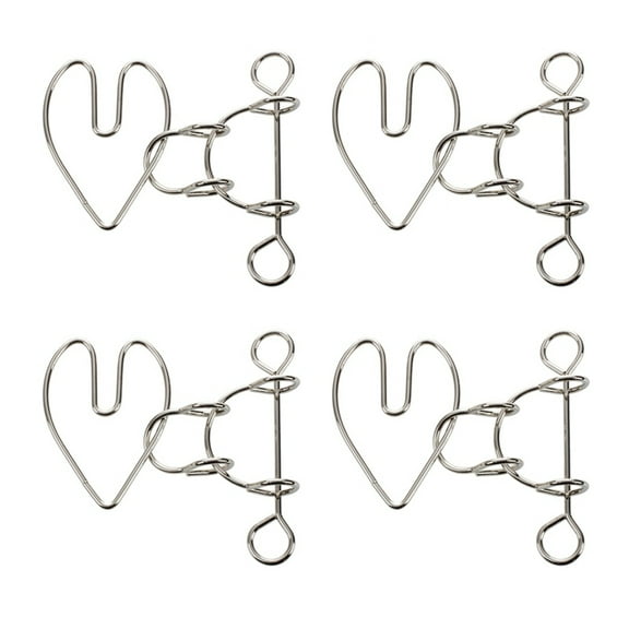 4X Heartbreak Wire Brain Teaser Metal Puzzle