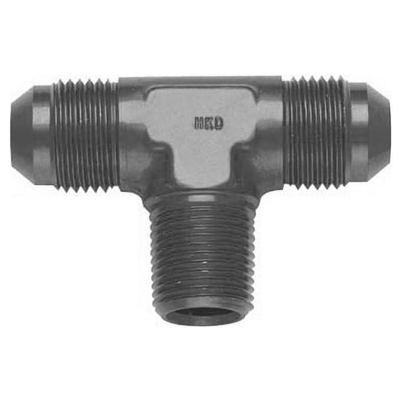 Fragola -8AN Tee 3/8 NPT On The Side - Black