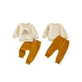thumbnail image 2 of BemeyourBBs Toddler Baby Boys Cowboy Outfit Long Sleeve Horse Head Embroidery Pullover with Pants 2Pcs Newborn Spring Fall Winter Outfits, 2 of 9