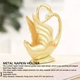 thumbnail image 3 of Servilletero De Cisne Dorado, Decoración Elegante, Soporte Para Servilleta De Mesa De Cisne, aleación De Zinc Vertical Para Barra, 3 of 7
