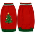 thumbnail image 4 of BRKURLEG Dog Sweater Pet Christamas Tree Sweaters Holiday New Year Pet Clothe Dog Costume Apparel Warm Winter Pet Coat for Cat Dog Puppy Kitten, 4 of 7