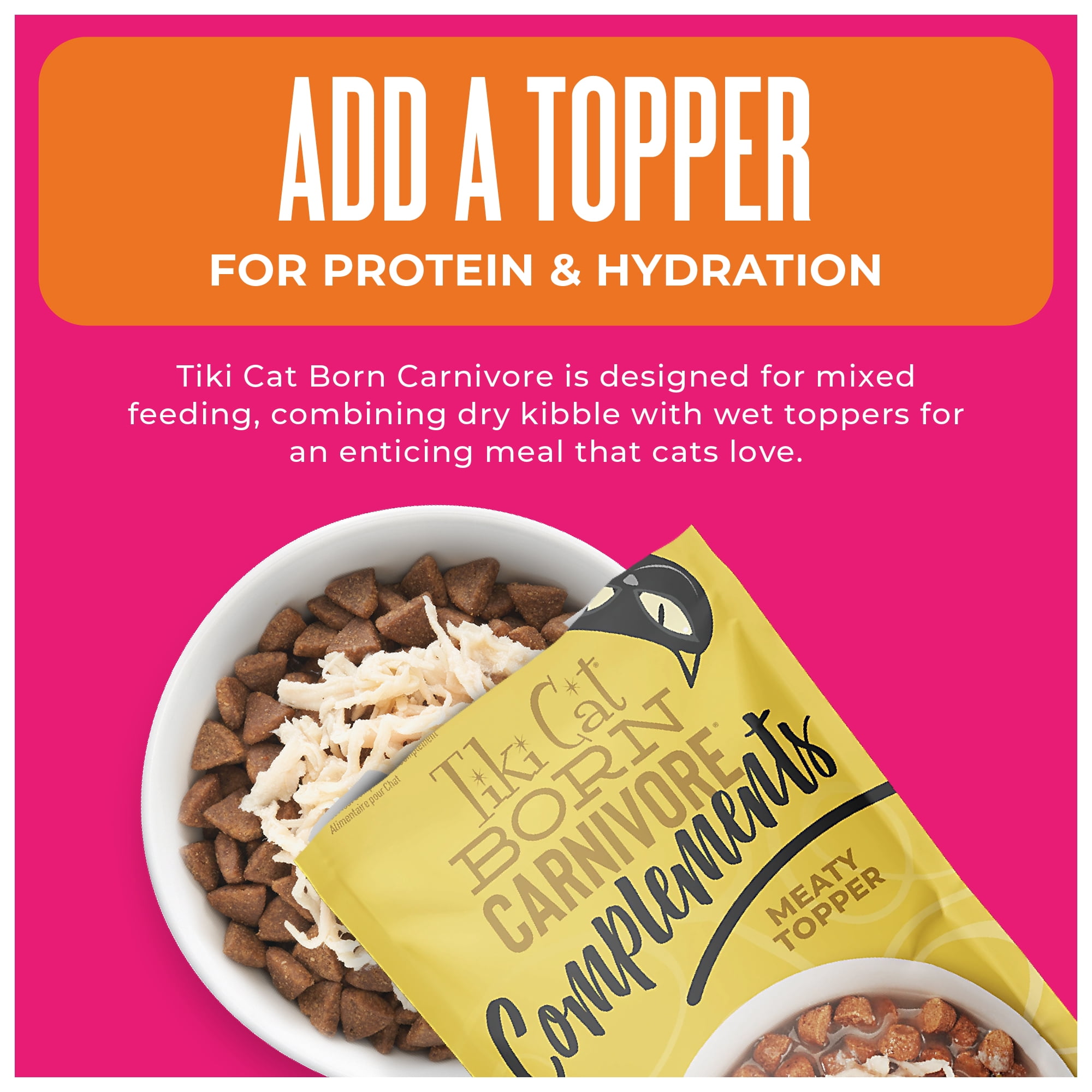 Tiki Cat Born Carnivore Wet Cat Food, Chicken Breast & Turkey Recipe in Broth, 2.4 oz. Can