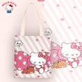 thumbnail image 2 of 2023 Nuevo Hello Kitty Mujeres Bolsos De Hombro Sanrio Dibujos Animados Lona Impermeable Bolso Con Cremallera Bolsillo Interior Niñas Regalo De Cumpleaños [WOW] Fivean unisex, 2 of 2