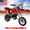 00 (Red), variant on Floseru 49cc Dirt Bike Gas, Mini Kids Dirtbike, Gas Power Dirt Bike for Kids 8-14, 2 Stroke Engine, Mini Motocross Dirtbike, Dual Disc Brakes, Pull Start, Shock Absorption, Soft Seat Cushion