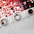 thumbnail image 4 of Manfei Teens Adults Minimalist Checkered Plaid Curtains Pack of 2 (42x84 Each),Ombre Bling Glitter Curtains Blackout,Gradient Geometric Bedroom Curtains,Ultra Soft Home Decor, 4 of 6