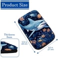 thumbnail image 4 of Shark Soft Furry Printed Car Armrest Cover 12.5x8.2 Inch Comfortable Armrest Pad, 4 of 6