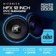 4) HIFONICS HFX12D4 12 2400W Car Audio DVC Subwoofers Power Bass Subwoofers