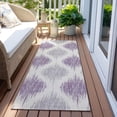 thumbnail image 6 of Addison Rugs Chantille Indoor/Outdoor Transitional Ikat Lavender Washable Runner Rug, 2'3" x 7'6", 6 of 6