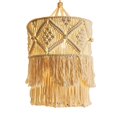 thumbnail image 2 of Dserhfy Boho Braided Lampshade Handmade Macrame Bohemian Lamp Shade Cotton Rope Hanging Lamp Shade for Bedroom Living Room Decor, 2 of 8