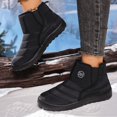 thumbnail image 6 of Womens Mens Snow Boots Winter Warm Lined Anti- Ankle Booties Cozy Feet Wide Toe Shoes Indoor and Outdoor Fuzzy House Slippers, 6 of 7