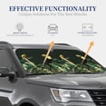 thumbnail image 4 of Daiia Palm Leaves And Exotic Birds 2PCS Car Windshield Sun Shade, Foldable Sun Shield for Car Front Window, Auto Sun Blocker Visor Protector Universal for Truck SUV Pickup-Small, 4 of 7
