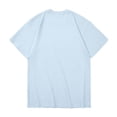 thumbnail image 4 of BVnarty Men's Solid Thin‑Knit Relaxed‑Fit Crew Neck Short Sleeve T‑Shirt, Soft Summer Streetwear Tops Light Blue XXXL, 4 of 7