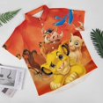 thumbnail image 2 of The Lion King Mens Hawaiian Shirt Short Sleeve Button Down Shirts Tropical Summer Beach Shirts, 2 of 7