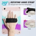 thumbnail image 5 of Cases for Samsung Galaxy Tab A9+/ A9 Plus 11" 2023, Shockproof Hard Duty Case with 360 Rotating Hand Strap & Stand, Shoulder Strap for SM-X210/ X216/ X218, iridescence, 5 of 7