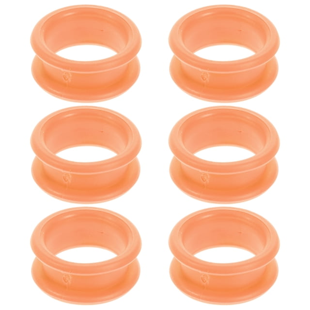 Weiweiguan 6Pcs Practical Silicone Finger Rings Supple Clipper Rings Simple Finger Protectors