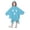 A49 Light Blue, variant on Yuncity Kids Halloween Cape Ghost Print Hooded Sleeveless Cloak Lightweight Casual Cozy Loose Fit Fall Winter Poncho Holiday Party Outfit Orange