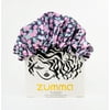 Zumma Adjustable Satin Sleep Cap, Black Multicolor Print