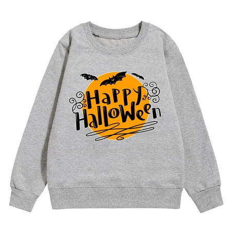 

Teen Girl Sweatshirts and Hoodies Child Toddler Boys Girls Long Sleeve Cartoon Prints Warm Hoodie Pullover Tops Kids Outfits Sweat Suit b-Grey 3-4 Years