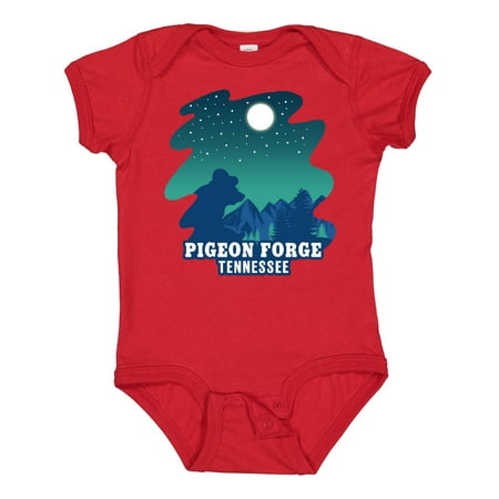 

Inktastic Smoky Mountains Pigeon Forge Tennessee with Bear Gift Baby Boy or Baby Girl Bodysuit