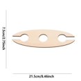 thumbnail image 3 of HBFAGFB Beautifully Wooden Wine Bottle Holder Rack Counter Stand, Organizer for Two Glasses, 3 of 3