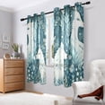 thumbnail image 6 of Fox Flowers Leaves Painting Blackout Curtains Thermal Insulation 63 inch Grommet for Bedroom Living Room Bathroom Kitchen Windows 2 Pack, 6 of 6