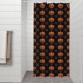 thumbnail image 2 of Halloween Pumpkin & Bones Pattern Shower Curtain 36"x72" ,Bathroom Decorative Shower Curtains Set with 12 Hooks,Modern Waterproof Washable Shower Curtain, 2 of 6