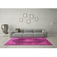 thumbnail image 3 of Ahgly Company Indoor Square Persian Pink Traditional Area Rugs, 7' Square, 3 of 4