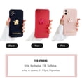 thumbnail image 4 of Mistaha Soft TPU 3D Phonecase with Cute Animal Cartoon Dog Design Gold-Stamping Character Full-Body Protective, 4 of 8