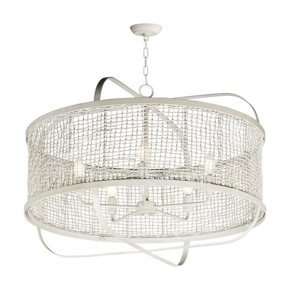 22475WWT-Maxim Lighting-Cestino - 5 Light Pendant-18.75 Inches Tall and 30 Inches Wide-Weathered White Finish