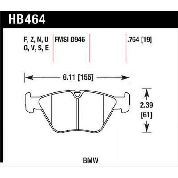 Hawk 01-06 BMW 330Ci / 01-05 330i/330Xi / 03-06 M3 HPS Street Front Brake Pads